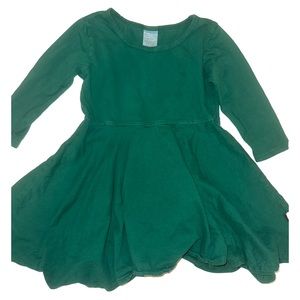 City Threads Girls Size 2T Green Long Sleeve Dress St Patrick’s Day